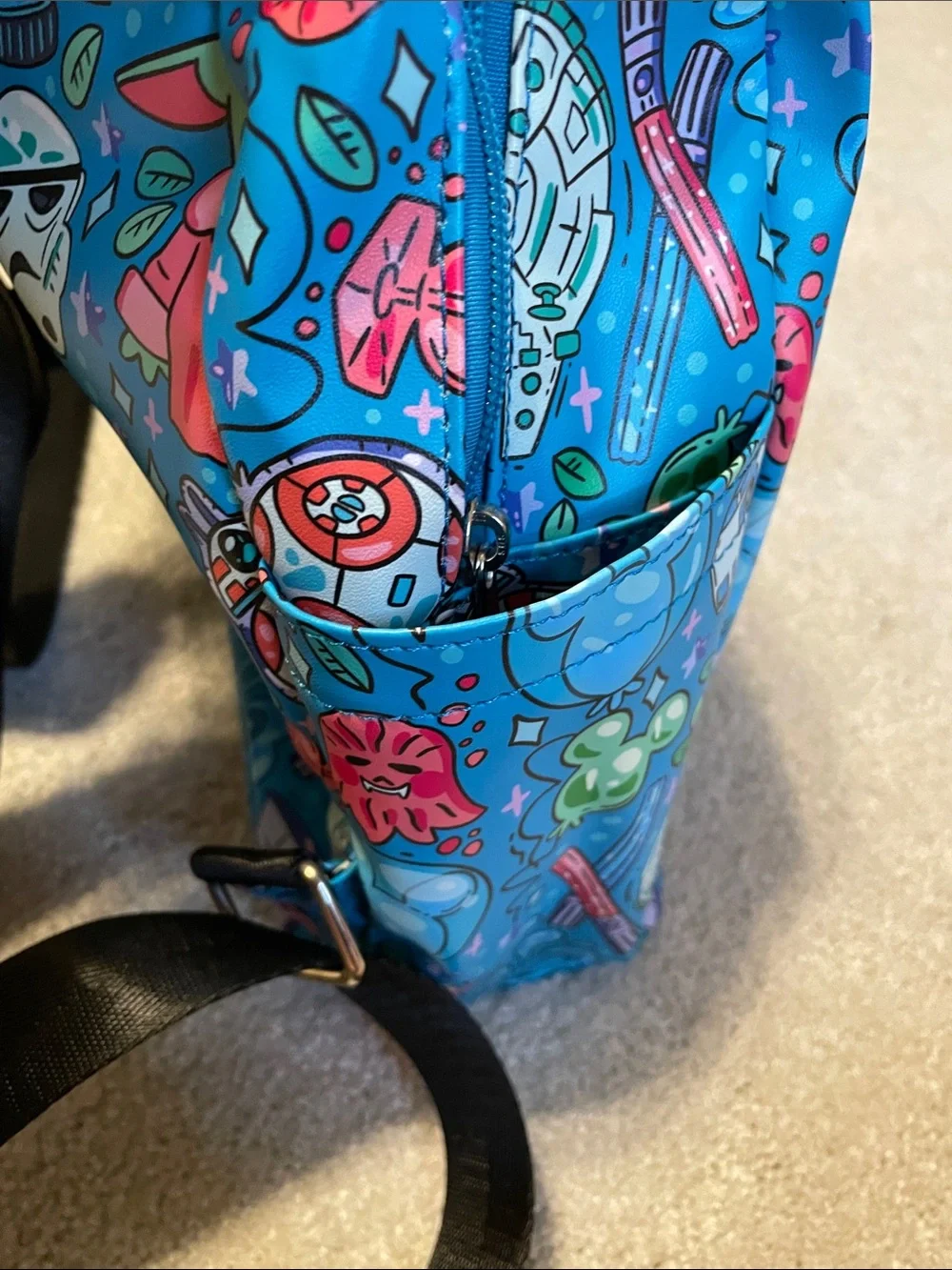 Disney Get it Creations Mini Backpack Neon Star Wars Parks Grogu BB8 R2D2